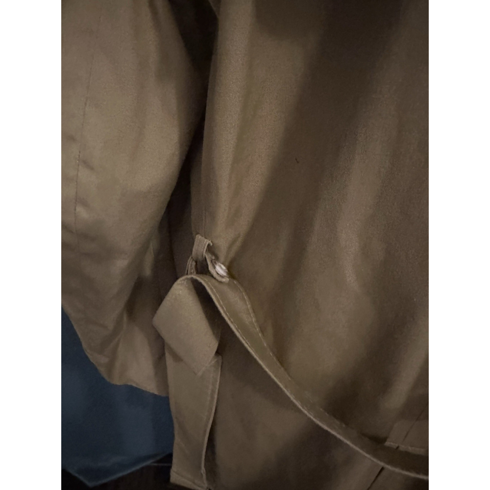 Vintage Men’s Large Trench Coat Double Breasted No Lining Size 42R - Picture 9 of 11